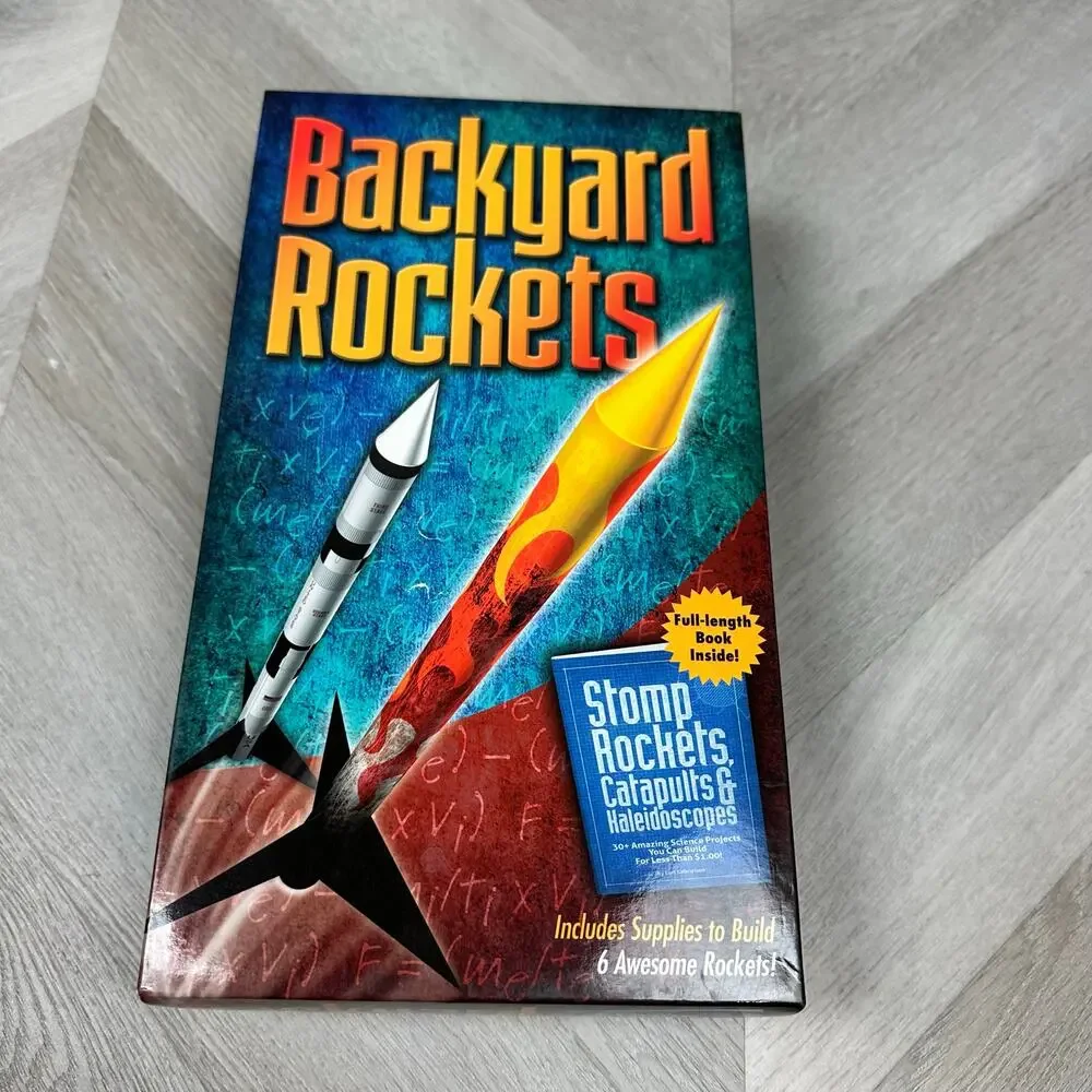 New Backyard Rockets Stomp Catapults Kaleidoscopes Book Build 6 Rockets